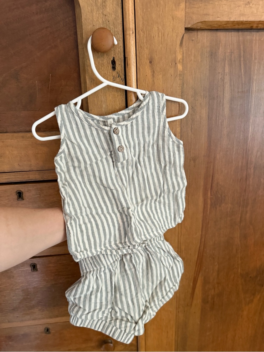 Rylee and Cru Striped Sleeveless Set